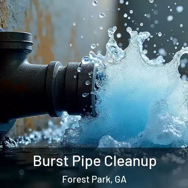  Burst Pipe Cleanup Forest Park, GA