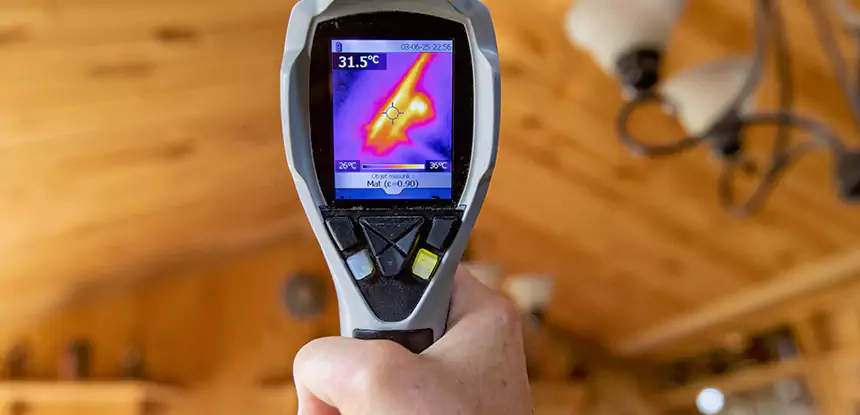 Infrared Camera Roof Leak Detection in Forest Park