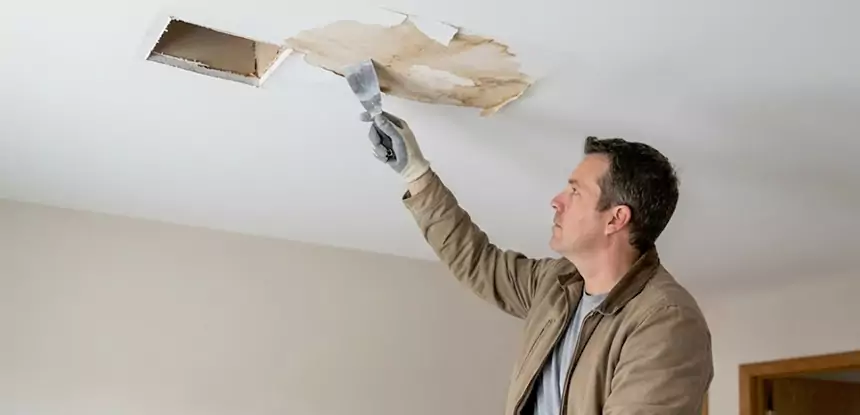 Dry Ceiling After Water Leak in Forest Park