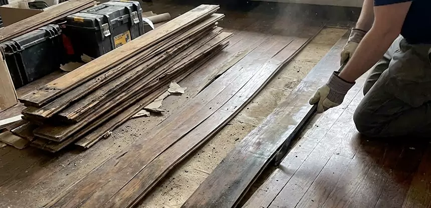 Wood Veneer Water Damage Repair Forest Park